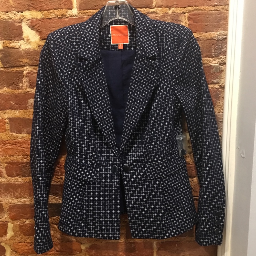 ModCloth Cotton Peplum Blazer